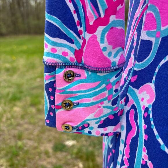Lilly Pulitzer Women's UPF 50+ Sophie Dress Jellies be Jammin Blue Pink Size XS - Picture 5 of 10